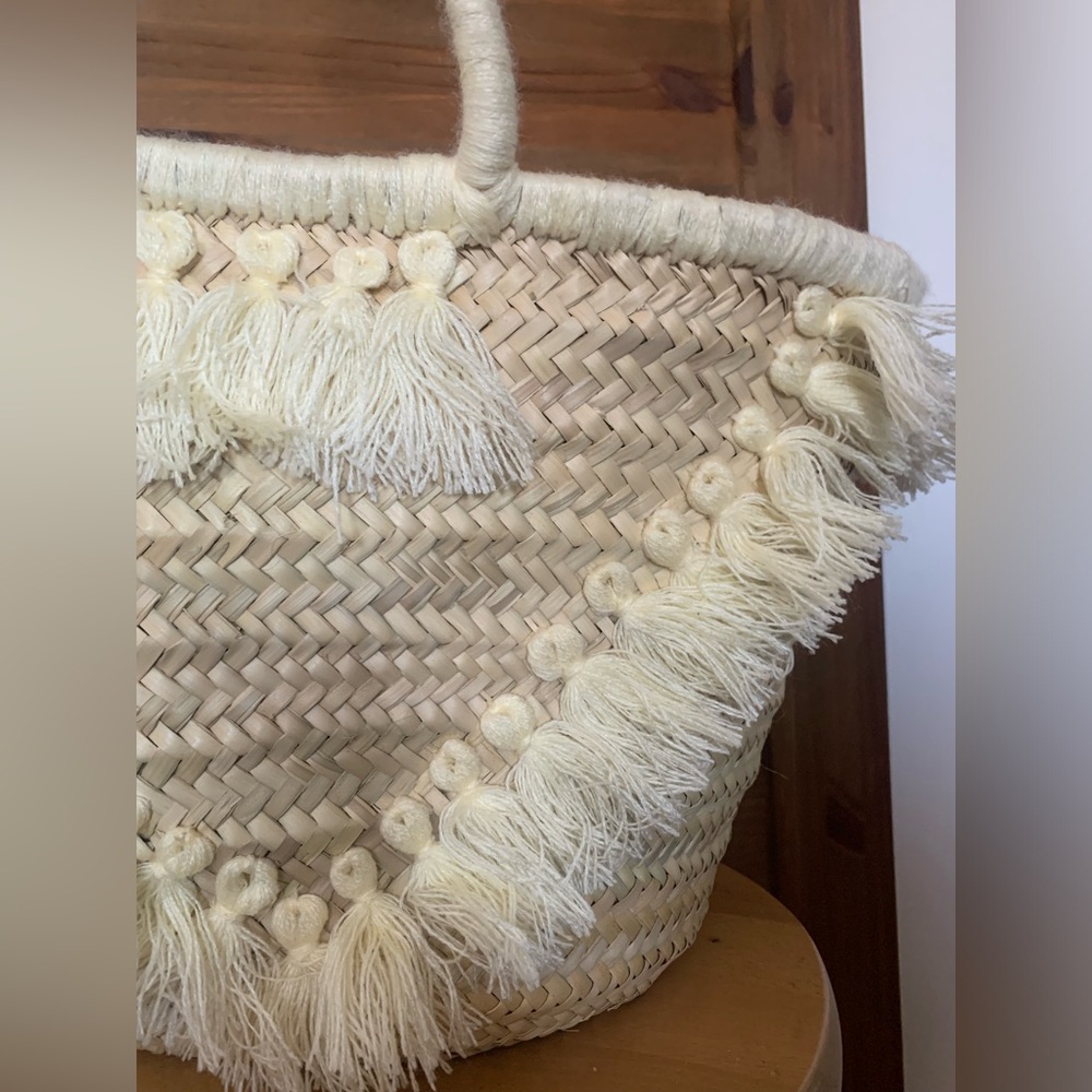 Brand NEW handmade picnic basket Moroccan tote basket - Picture 5 of 7
